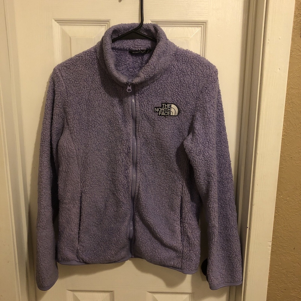 The North Face Girls Fleece Jacket Full Zip Lightweight Lavender Youth XXL